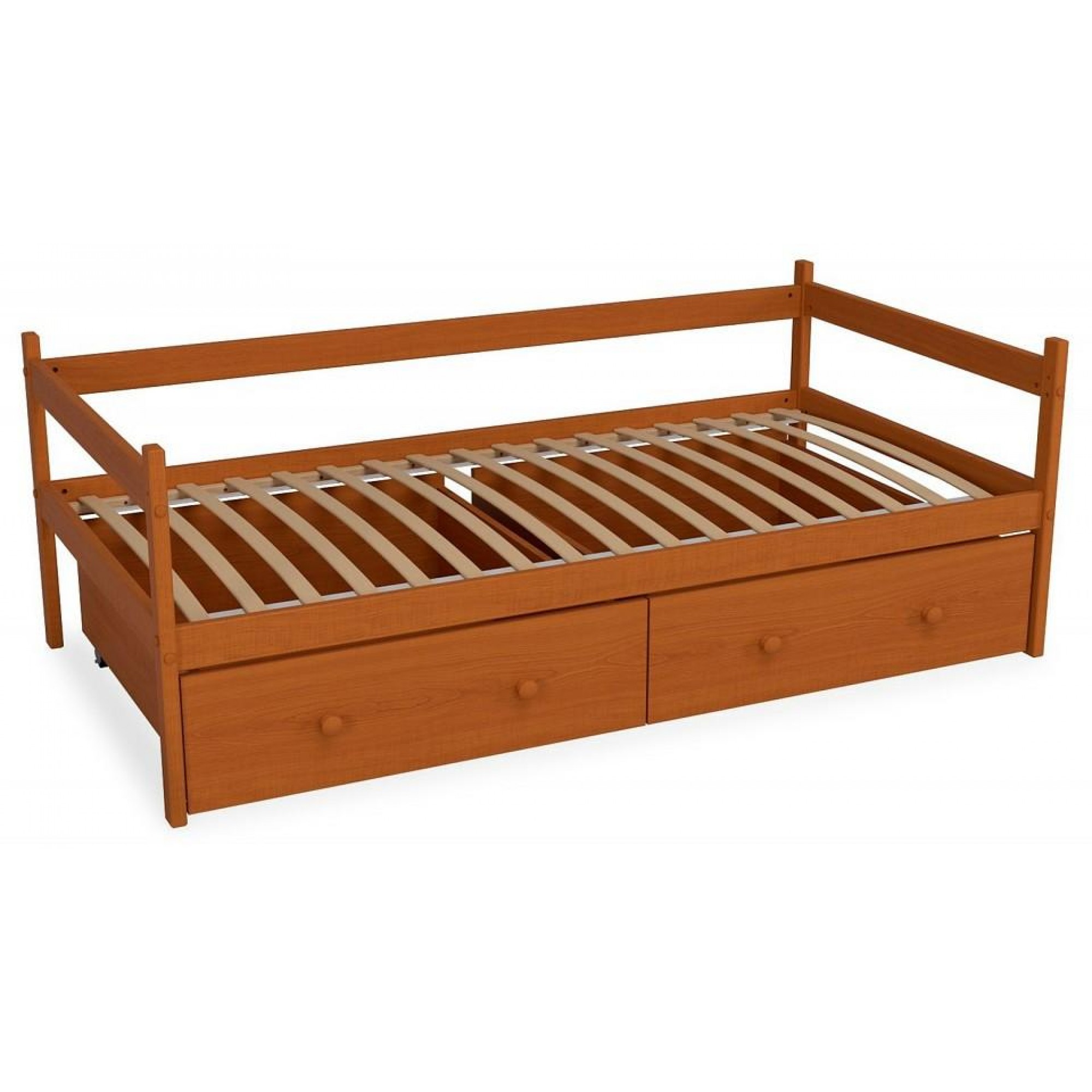 Кровать Р425 Э древесина коричневая нейтральная ольха 1660x870x600(MZG_405832)