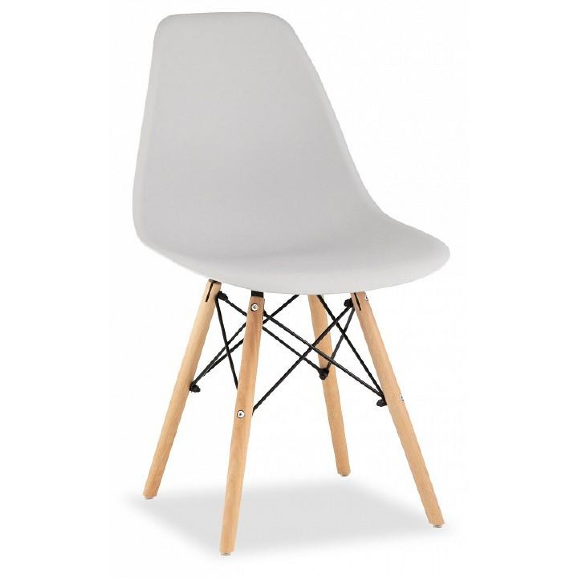 Набор из 4 стульев Eames    SGR_Y801-light-grey-X4