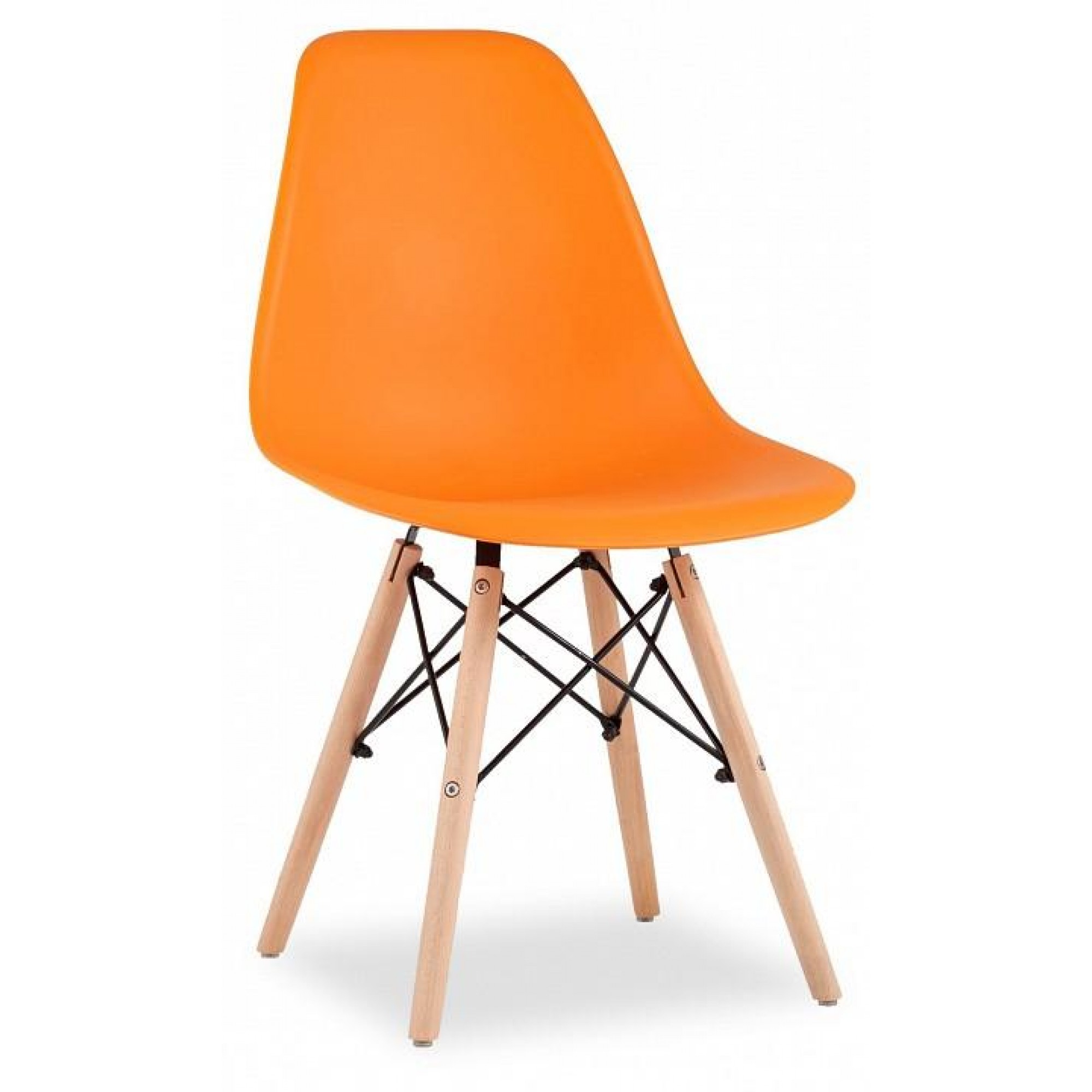 Набор из 4 стульев Eames    SGR_Y801-orange-X4
