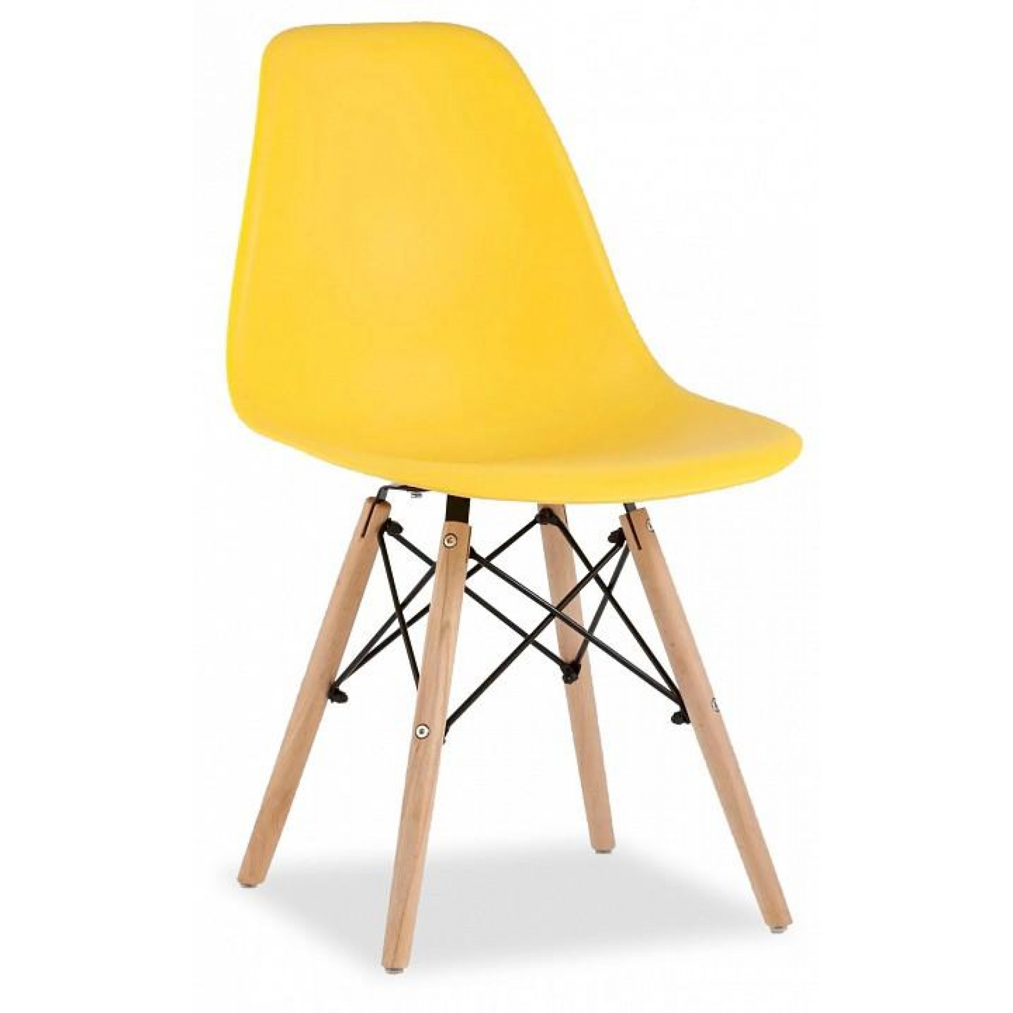 Набор из 4 стульев Eames    SGR_Y801-yellow-X4