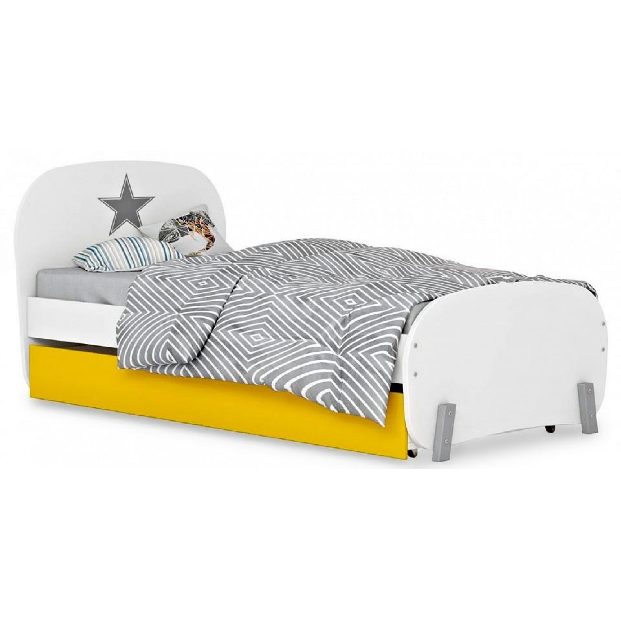 Кровать Polini Kids Mirum желтый 1984x1032x870(TPL_0002120-111)