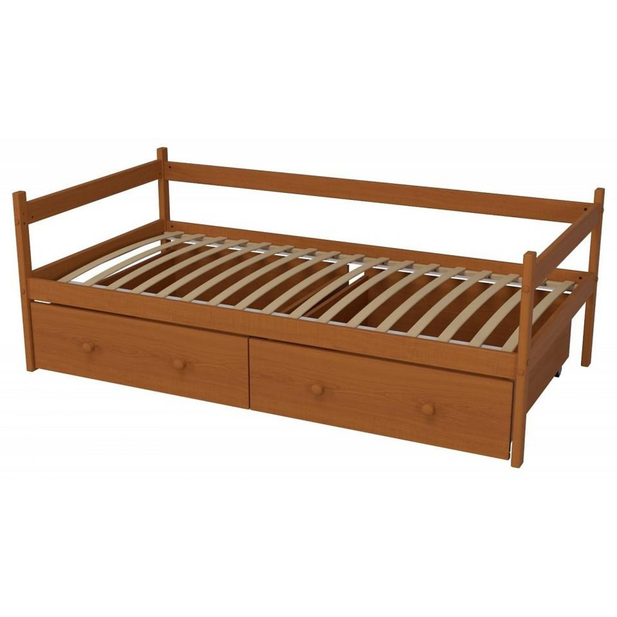 Кровать Р425 Э древесина коричневая нейтральная ольха 1660x870x600(MZG_405832)
