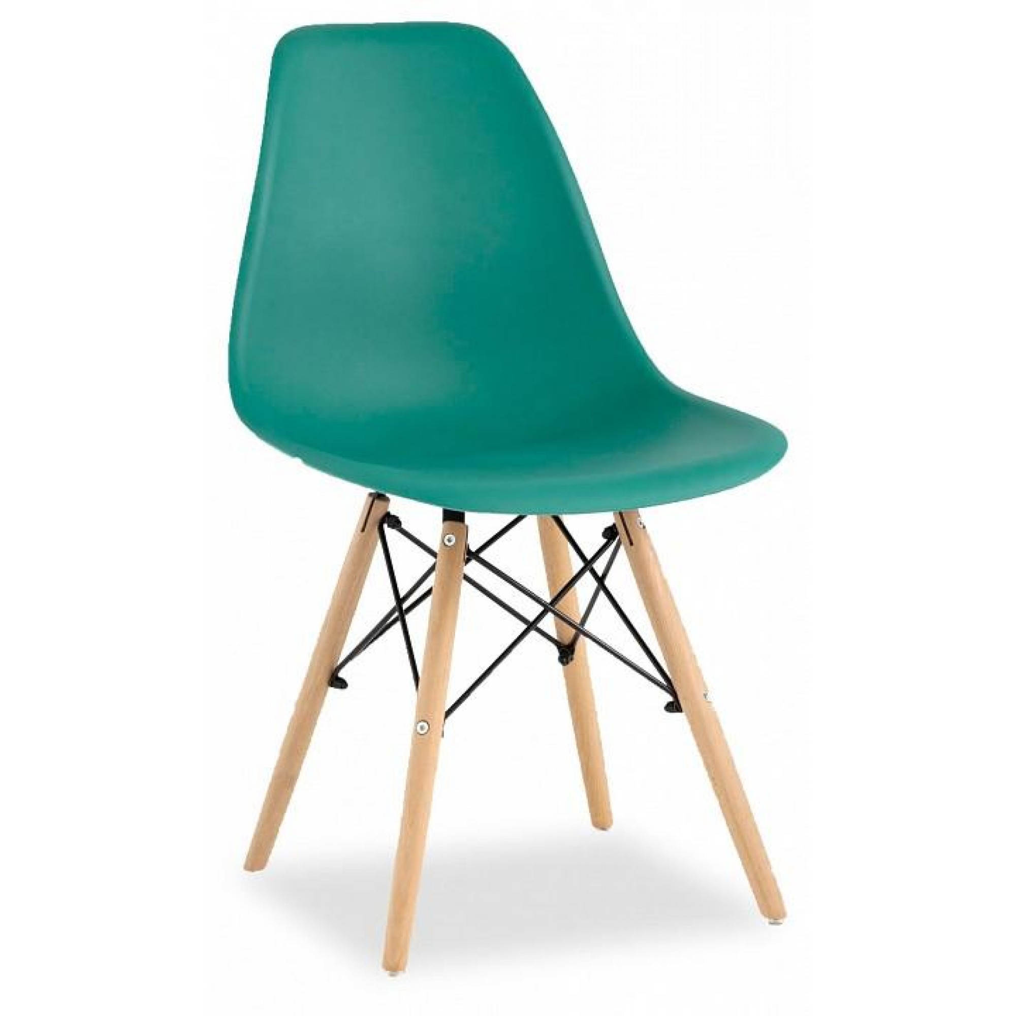 Набор из 4 стульев Eames    SGR_Y801-greyish-green-X4