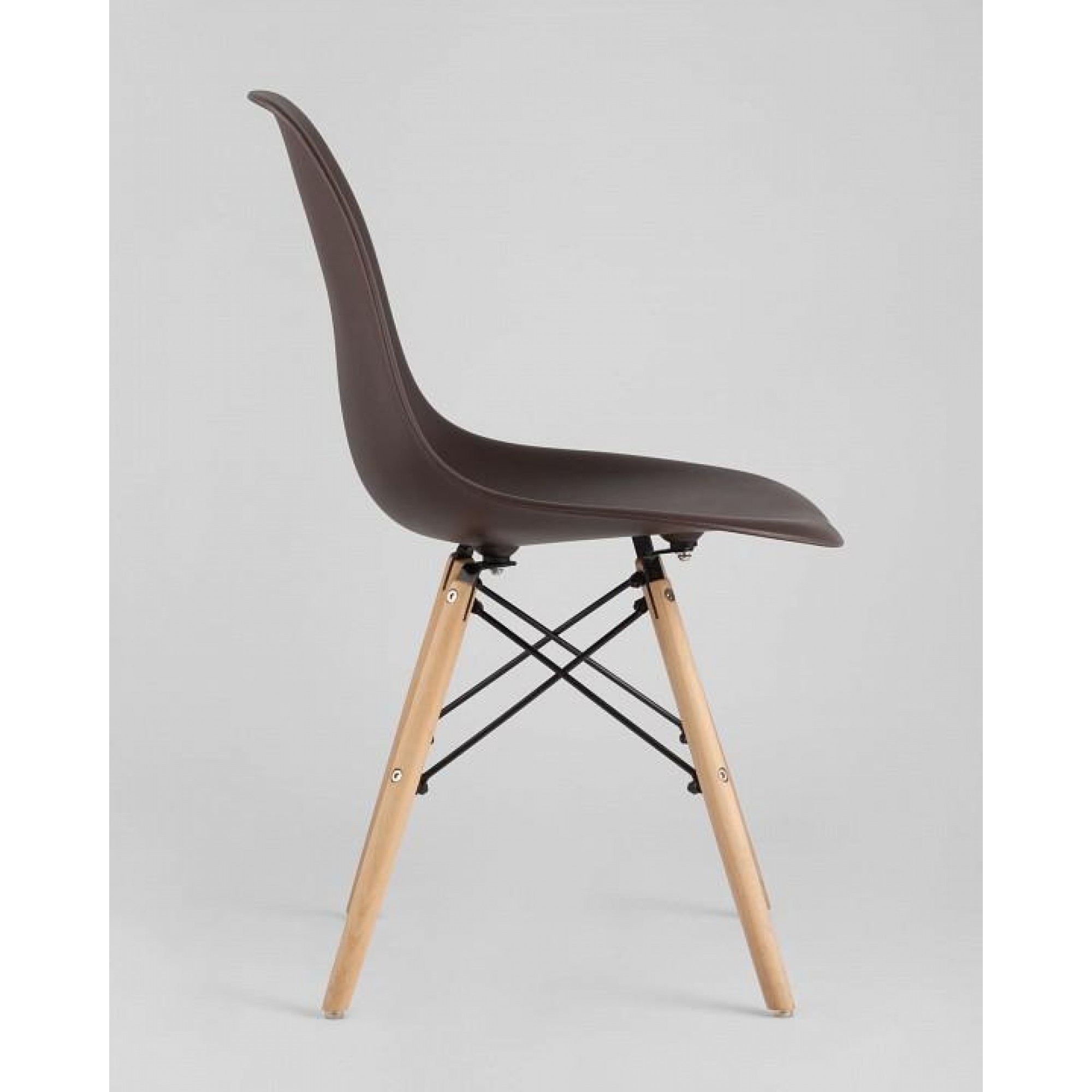 Набор из 4 стульев Eames    SGR_8056PP-BROWN-X4