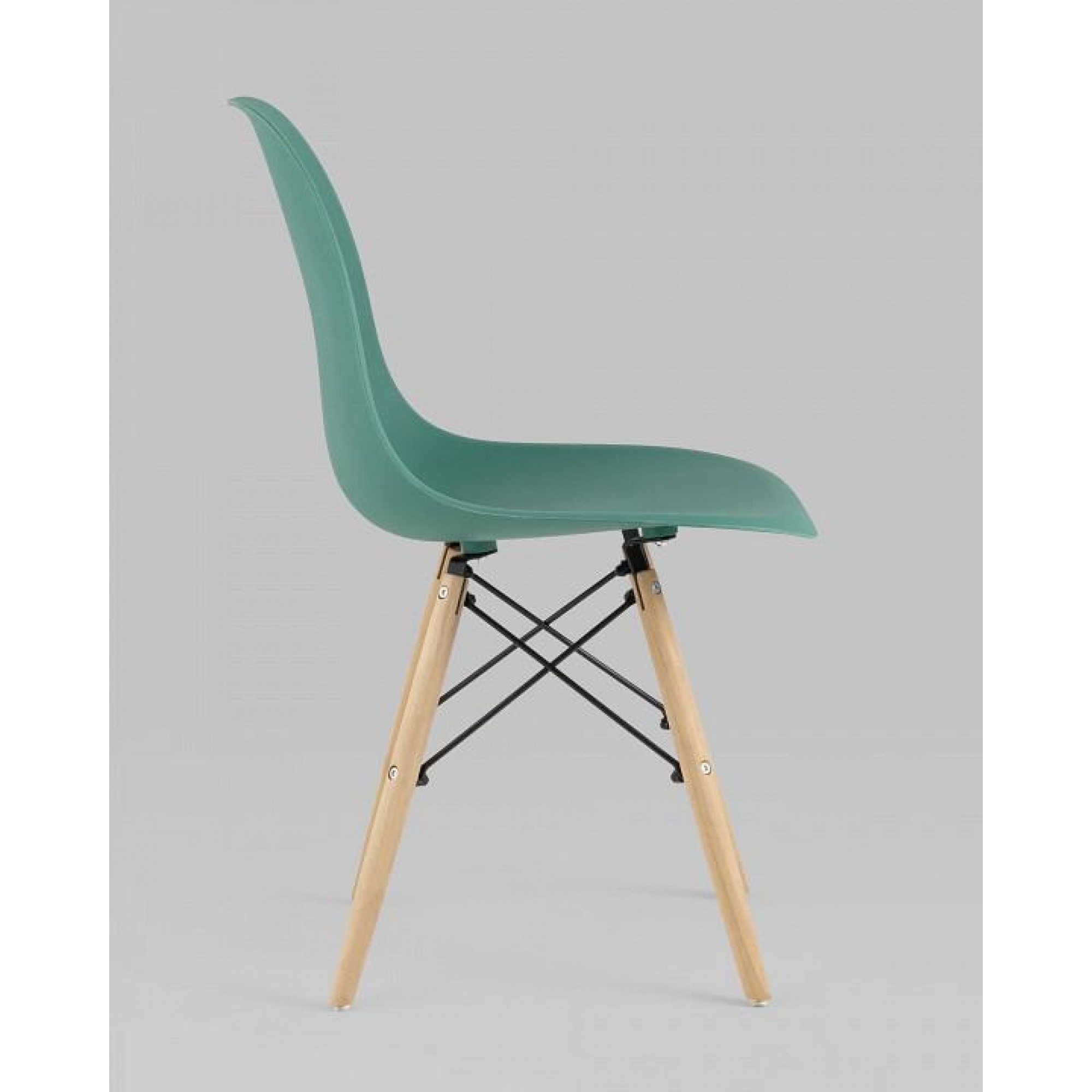 Набор из 4 стульев Eames    SGR_Y801-greyish-green-X4