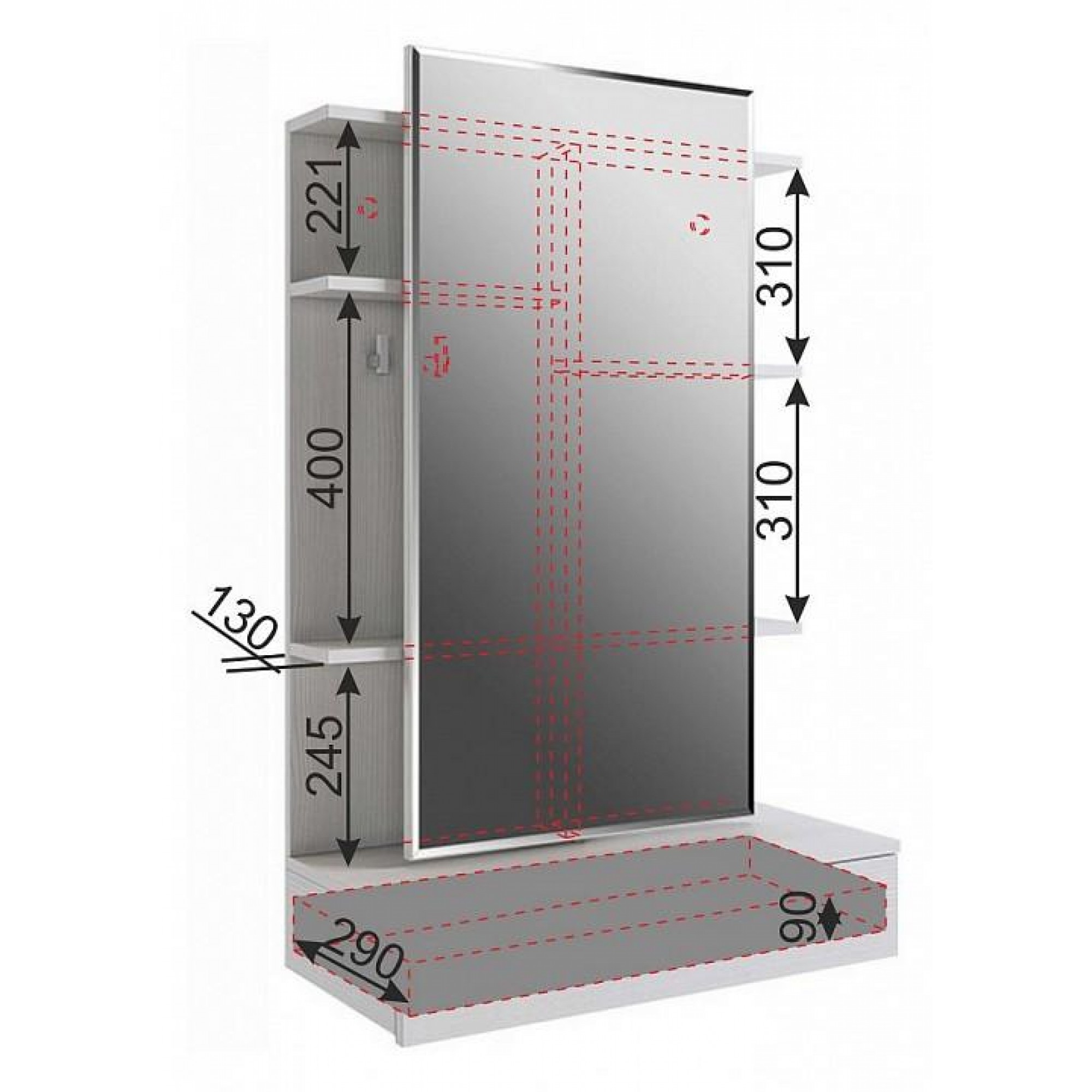 Стол туалетный Арина STA-01.2120    MBS_STA-01_2120