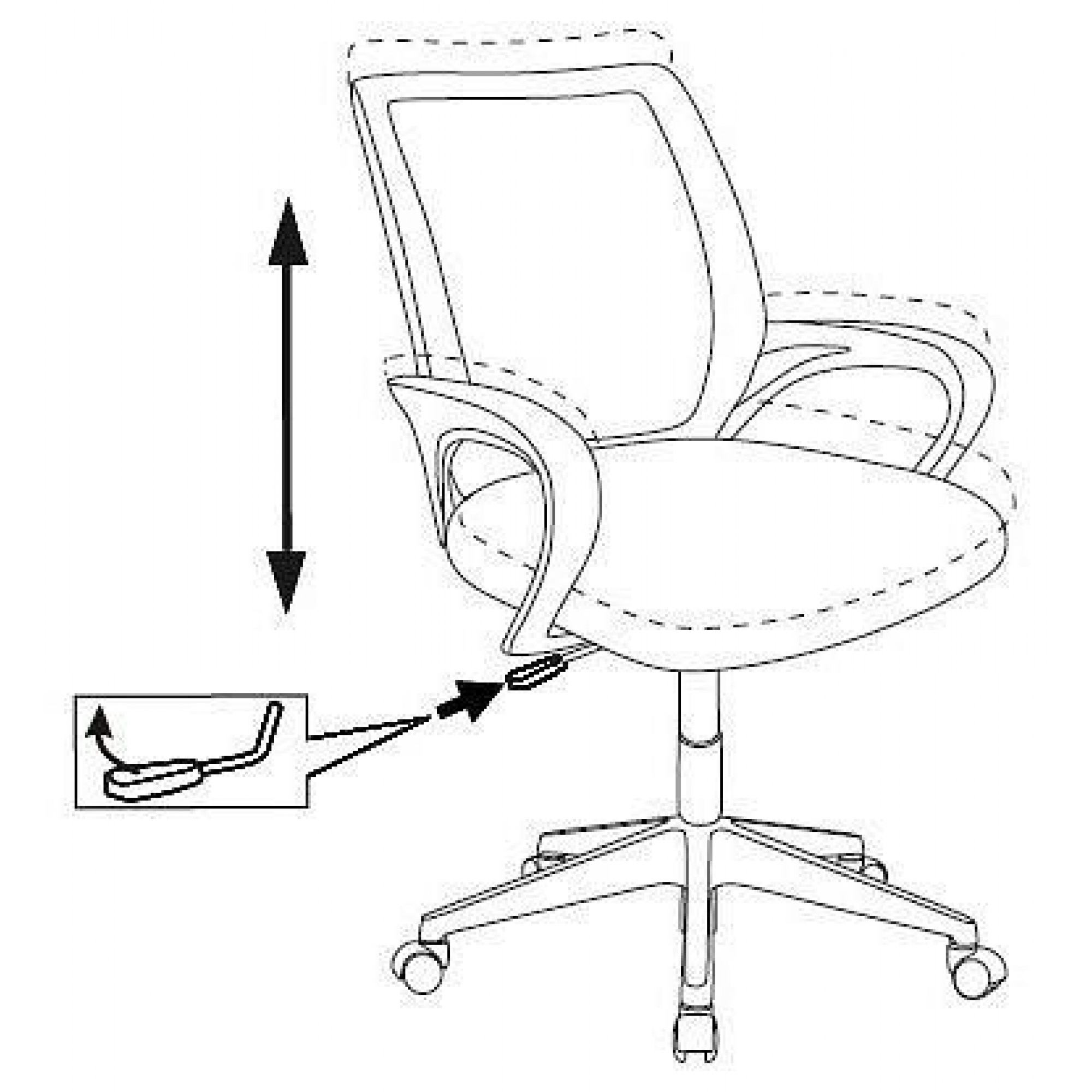 Кресло компьютерное KD-W4 розовый 580x440x890-985(BUR_1623215)