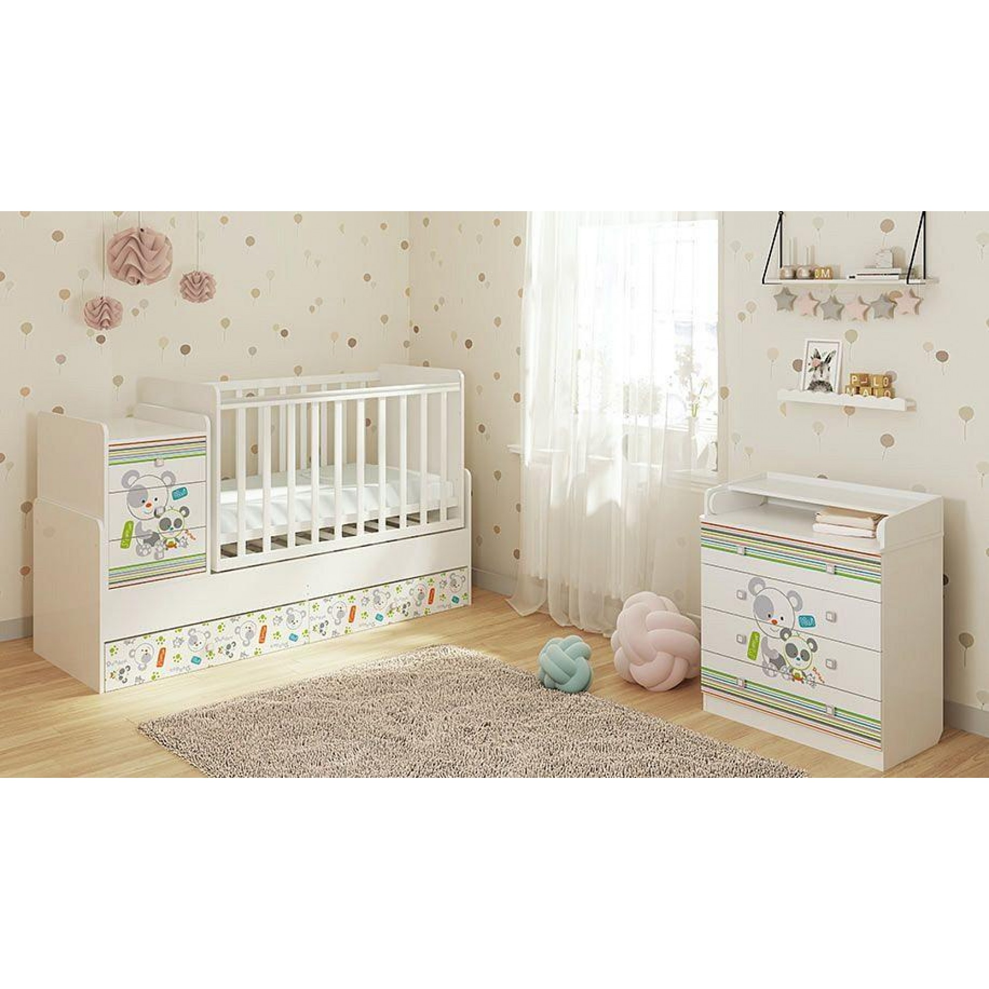 Комод пеленальный Polini Kids Simple 1580    TPL_0001288-9-4