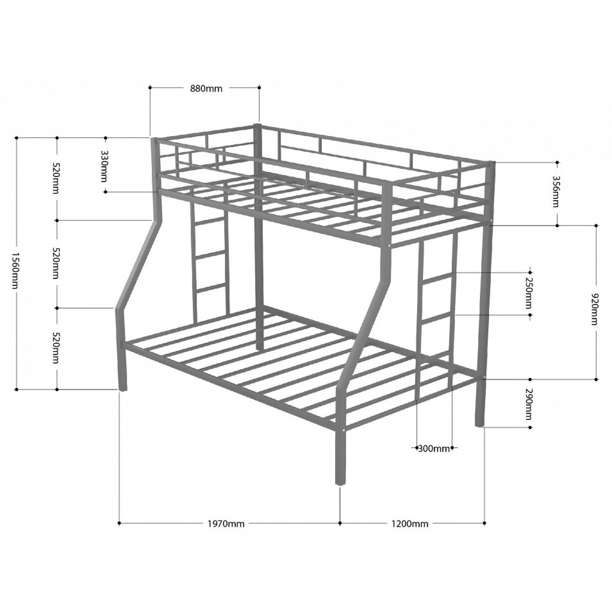 Кровать двухъярусная Милан    FSN_4s-mi_proza-9005