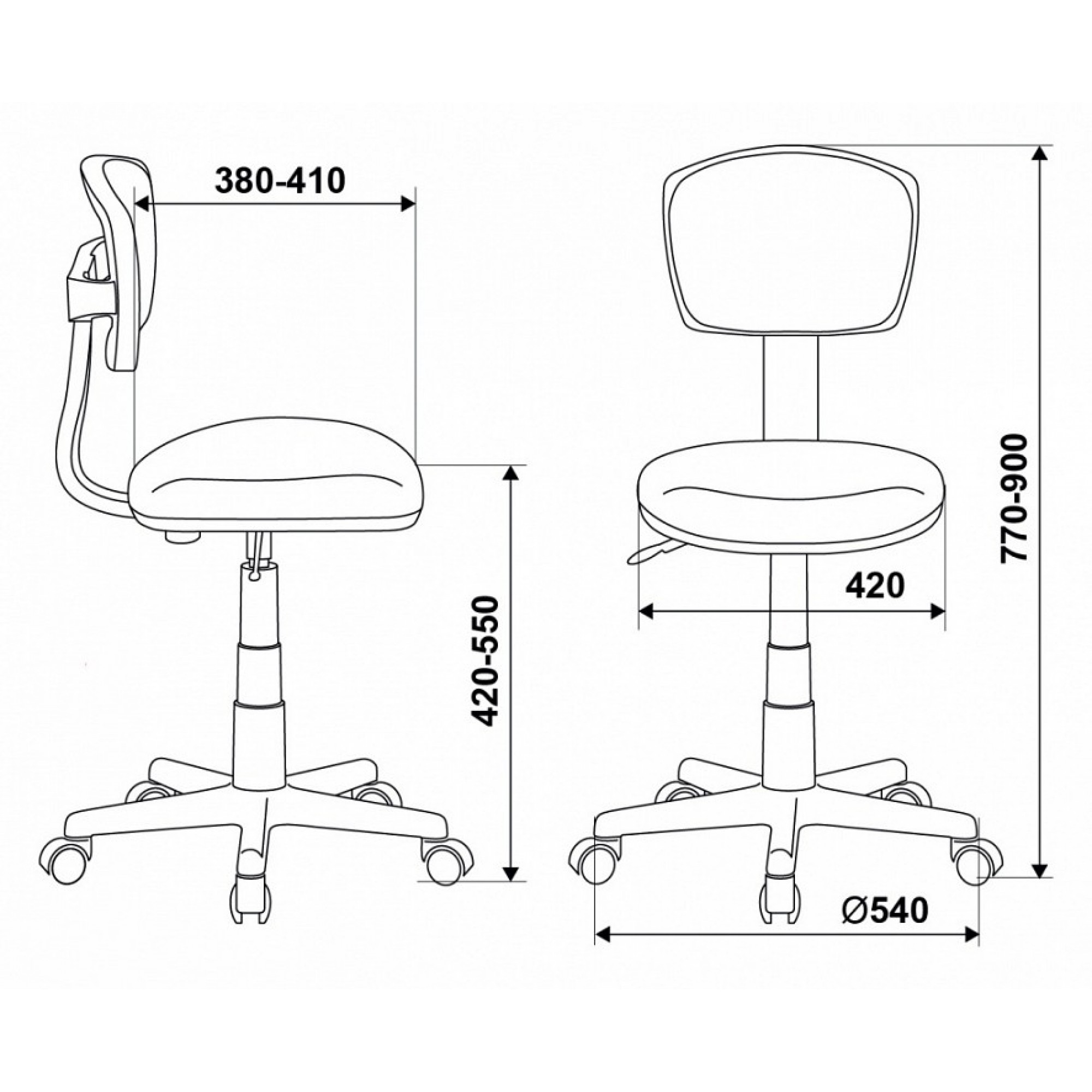 Стул компьютерный Бюрократ CH-W299/PK/TW-13A    BUR_1121964