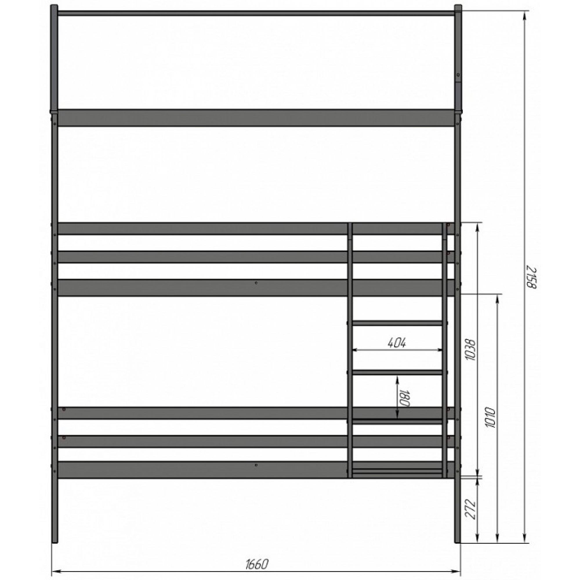 Кровать двухъярусная Р429.1    MZG_404648