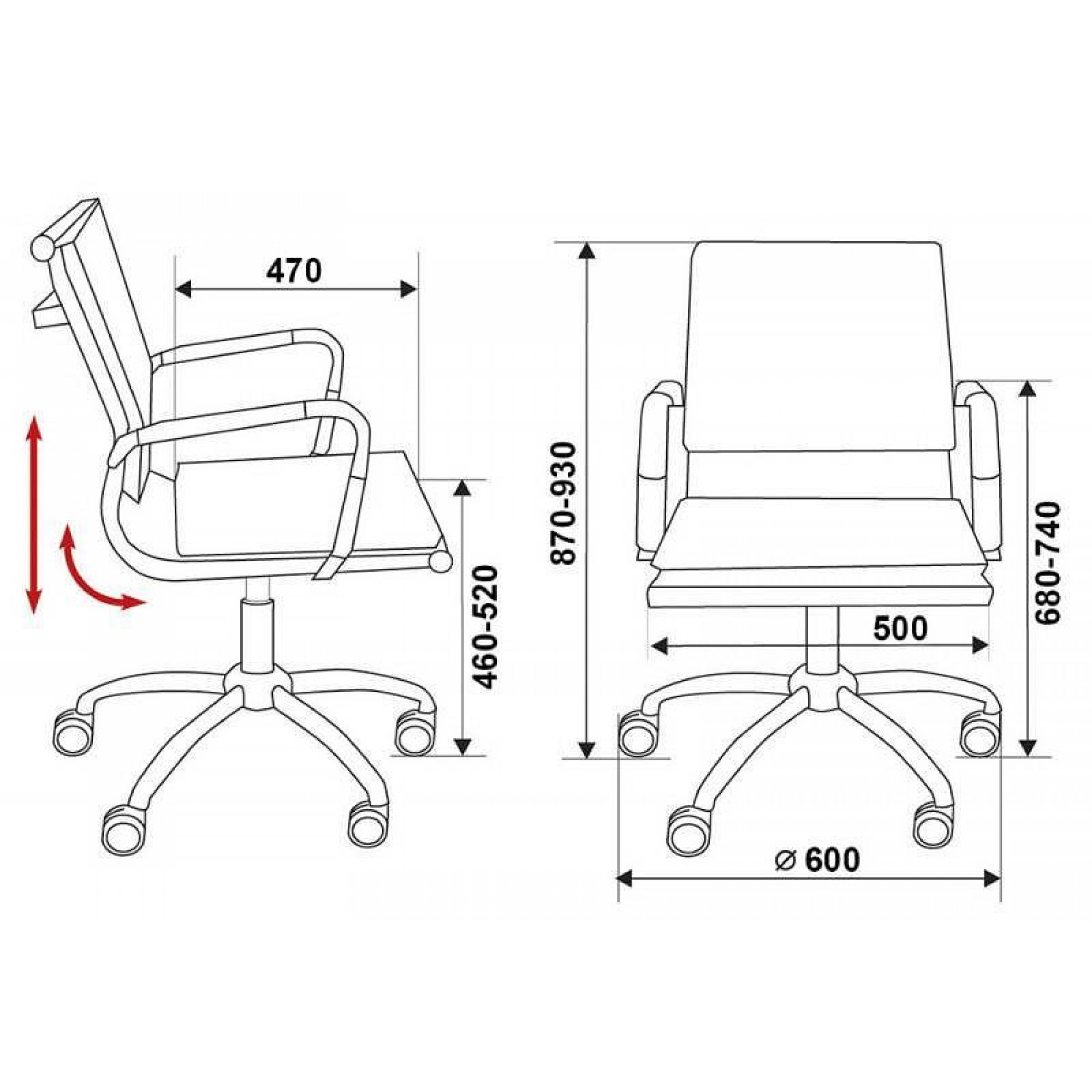 Кресло компьютерное Бюрократ CH-993-Low/M01    BUR_849780