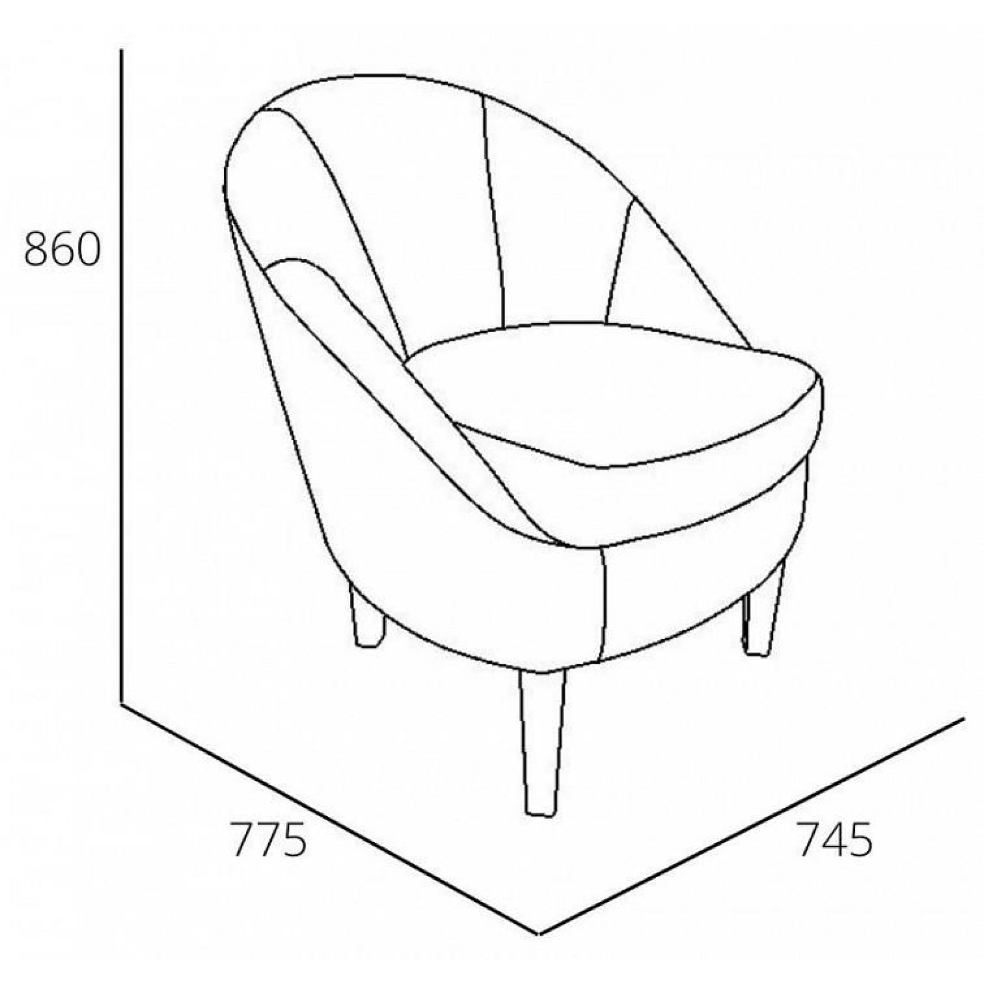 Кресло Комо    SLV_ML876874170