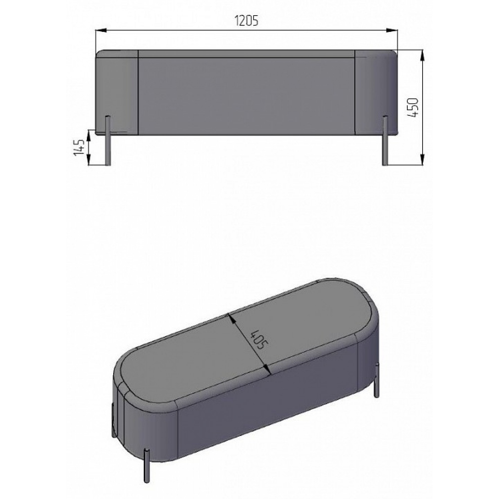 Банкетка Gawaii    RST_40001801h_SSer